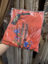 Embroidered Cambric Cotton 2pc