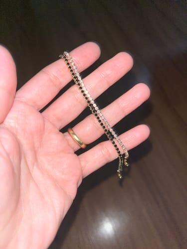 Foto de Valery R. con Pulsera Tennis 2mm en 9 Colores - Baño Oro 18k amb