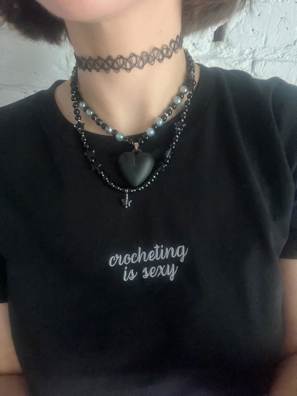 CUSTOM Your Text Cursive Embroidered Crop Tee