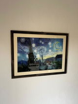 "Starry Night" (After Van Gogh) - Poster autografato A3