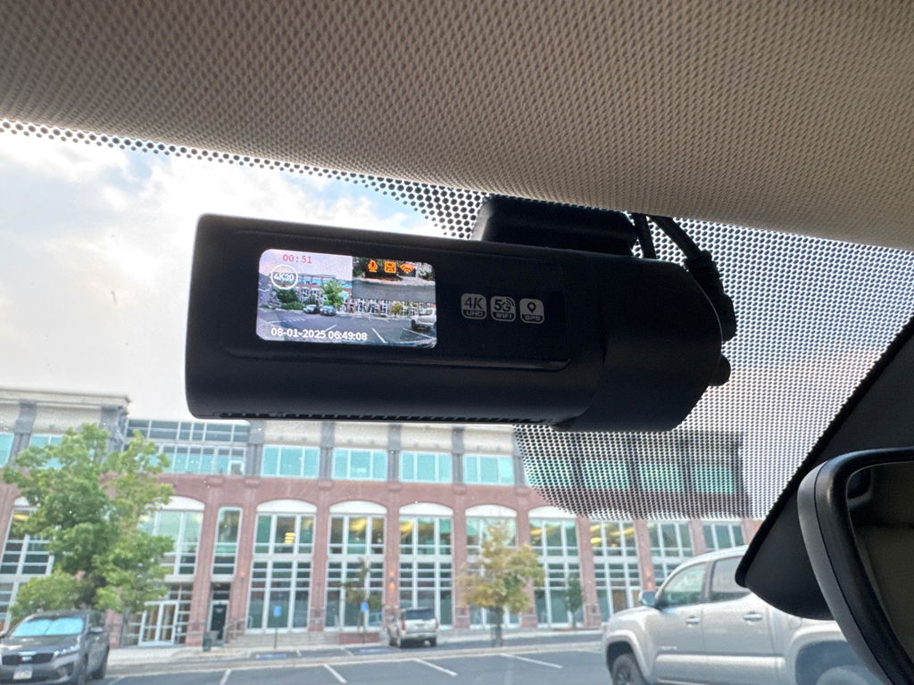 GKU D900 4K+1080P Dash Cam Front and Rear, 5Ghz Wi-Fi & GPS, WDR, Sony STARVIS Sensor, 64GB SD Card