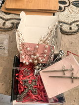 Gothic zinc cross necklace
