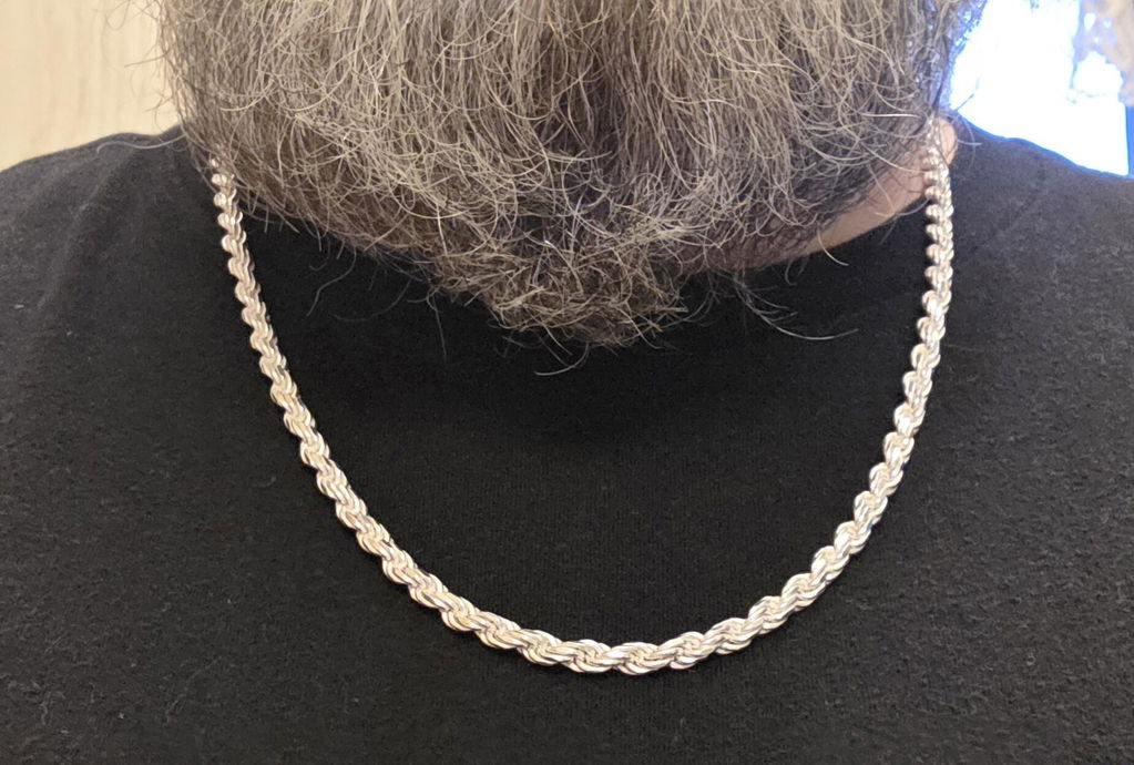 5mm Diamond-Cut Rope Chain