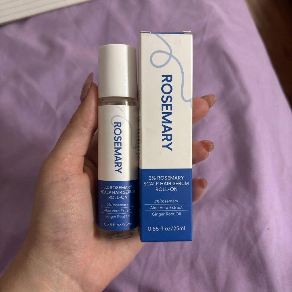 Customer photo: Lush Hair Growth Roll-On Serum