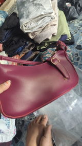 Sleek Mehroon Handbag with Stylish Buckle review photo