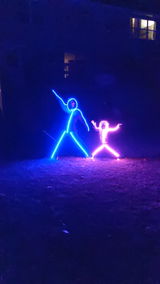 Adult LED stickman costume