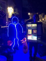 Adult LED stickman costume