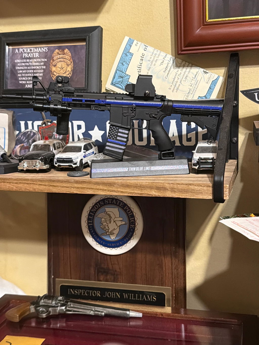 AR15 Model - Thin Blue Line/SWAT