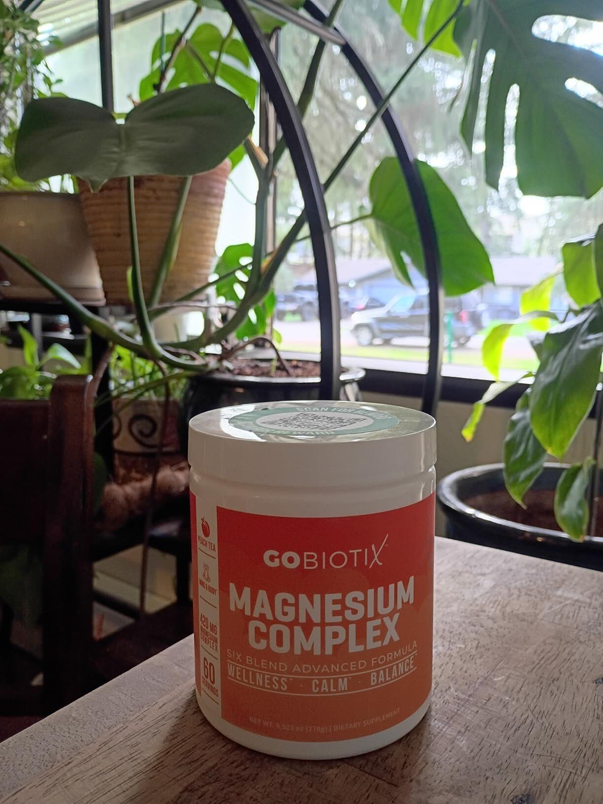 Magnesium Complex Powder – 420 mg, 60 Servings | GoBiotix