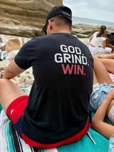 Organic Cotton T-Shirt - "God. Grind. Win" (Black)