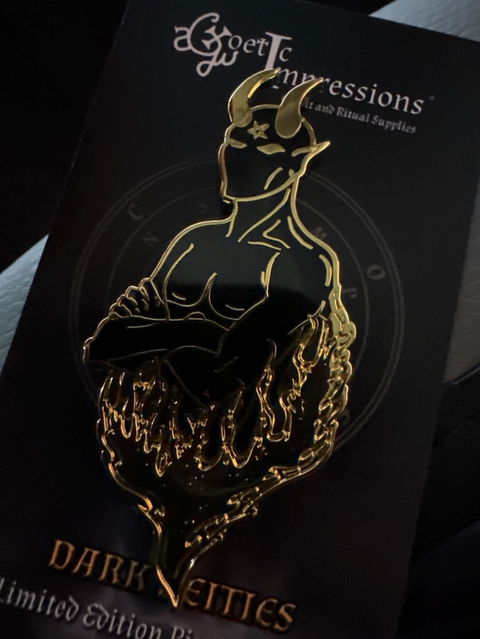 Satan: Dark Deities Enamel Pin