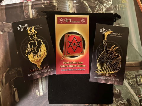 Book of the Law Enamel Pin