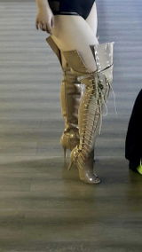 Luminous Thigh High Dance Boots