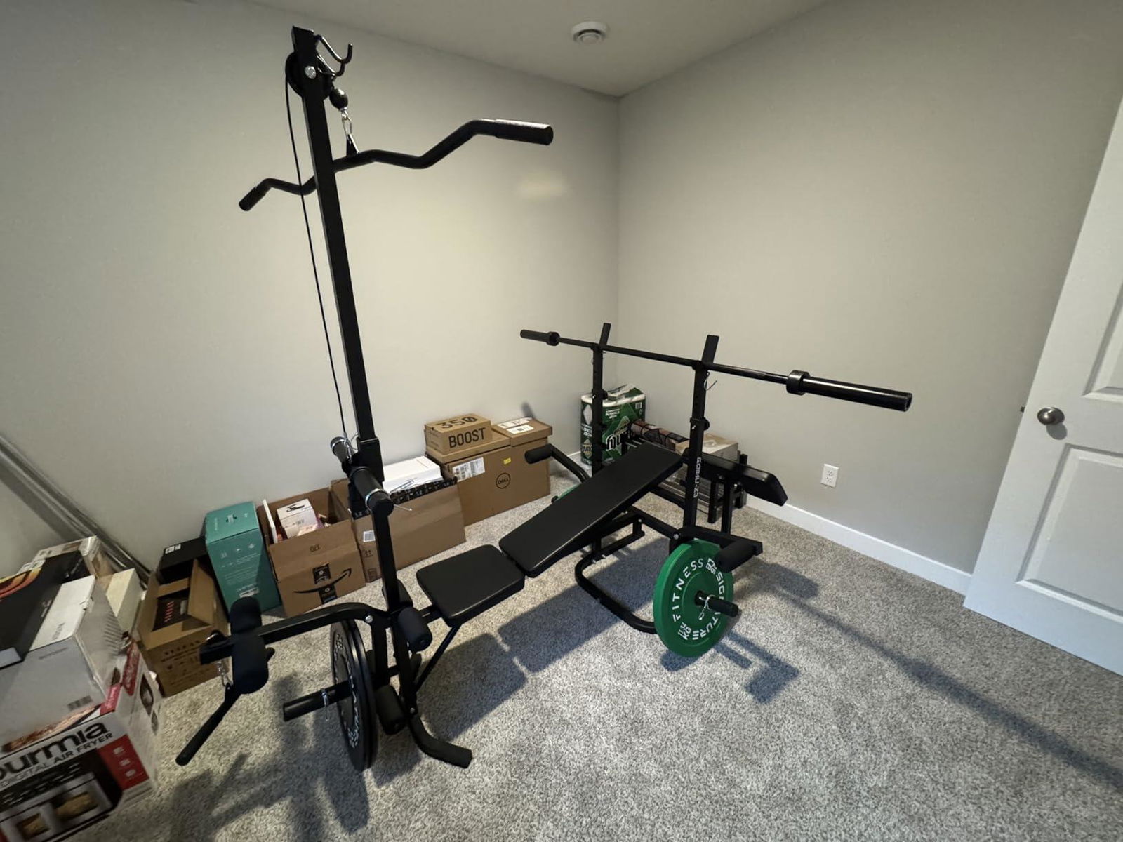 9-In-1 Multi Function Weight Bench Press Set With Lat Pull Down