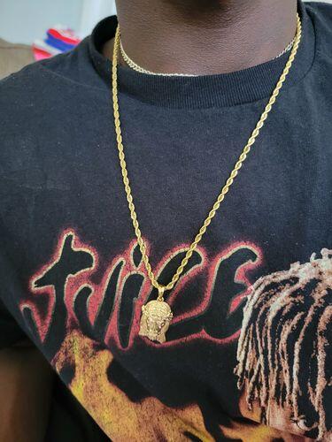 Gold Jesus Piece Necklace