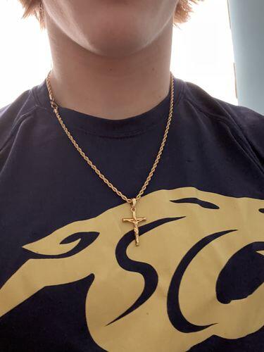 Gold Crucifix Necklace
