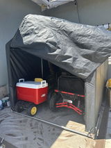 Very nice tent, easy to build and very stable, can store a lot of item, price is reasonable. review photo