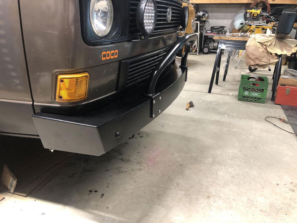 プレートスチールバンパー 前後VANAGON T3ヘビーデューティGOWESTY