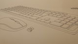 Rechargeable 106 Keycaps Wireless Keyboard and Mouse Set