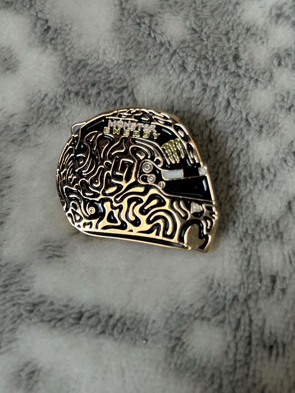 Lando Norris Golden Champion Helmet Enamel Pin