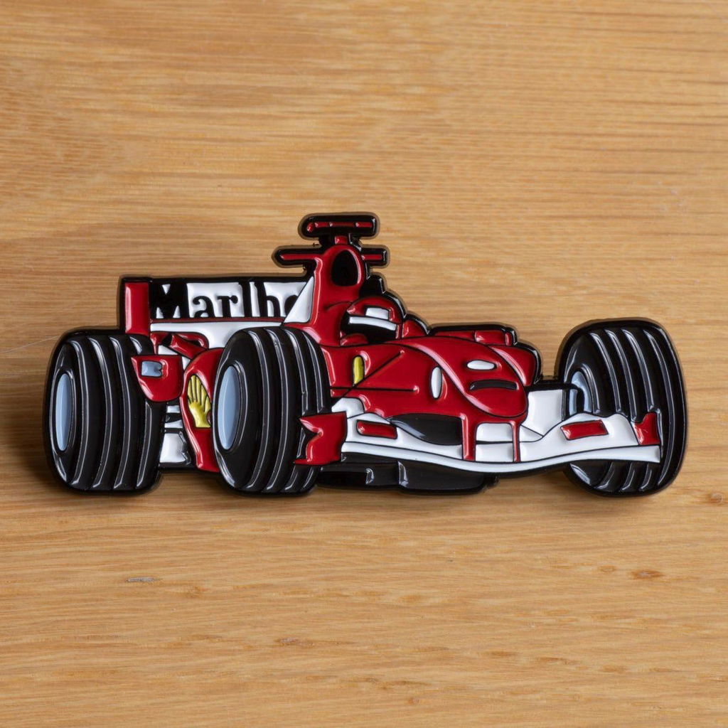 Michael Schumacher's F2004 Formula One Car Enamel Pin