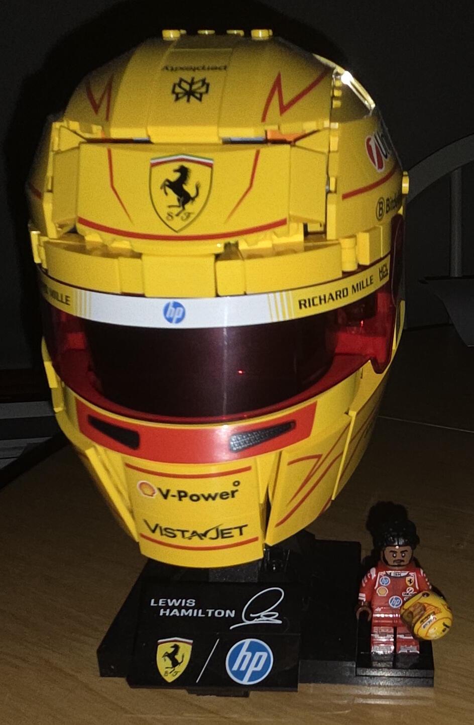 Lewis Hamilton 2026 Custom Lego Minifig Helmet