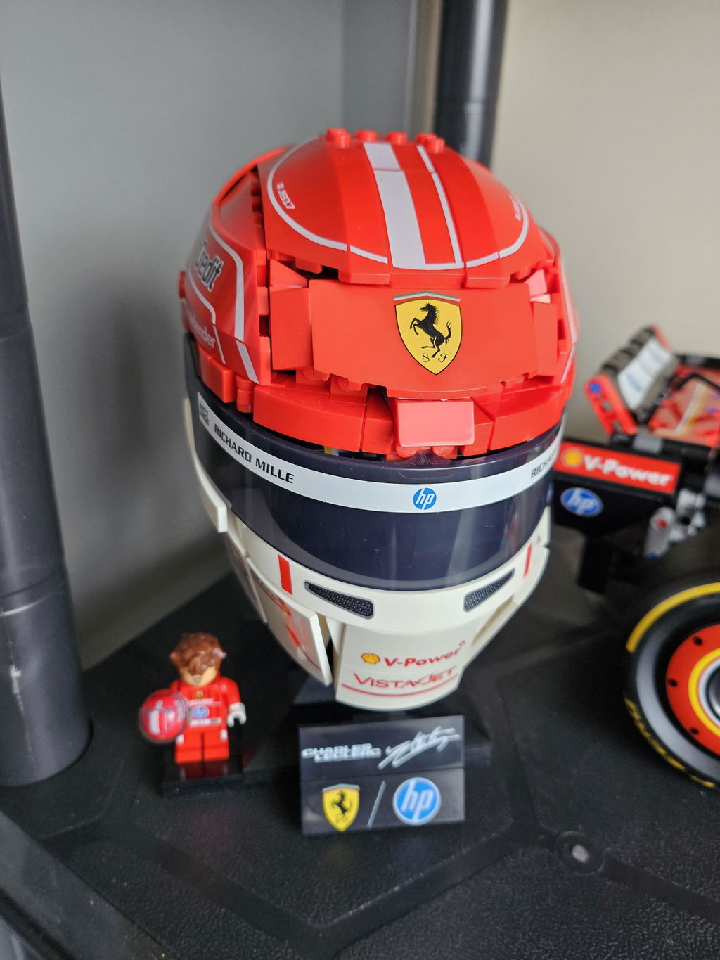 Charles Leclerc 2026 Custom Lego Minifig Helmet