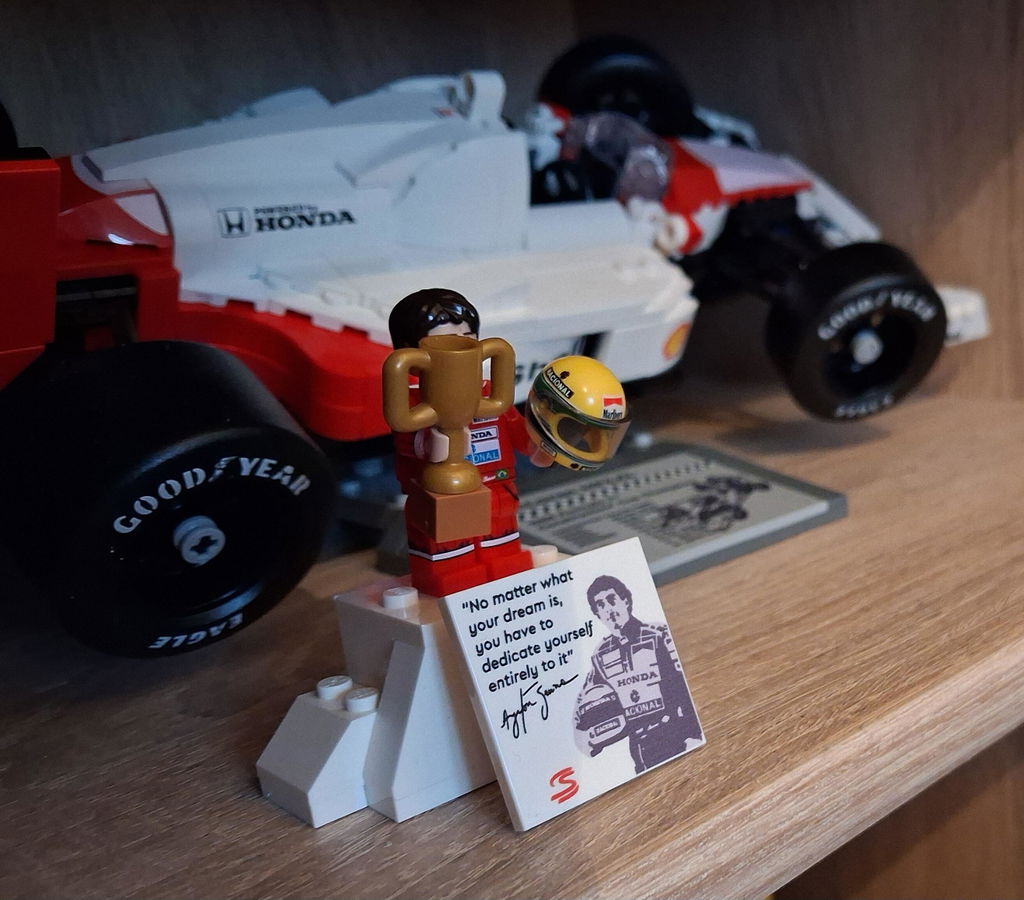 Ayrton Senna Custom Lego Minifig Helmet