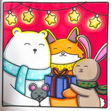 Cozy Christmas Coloring Book