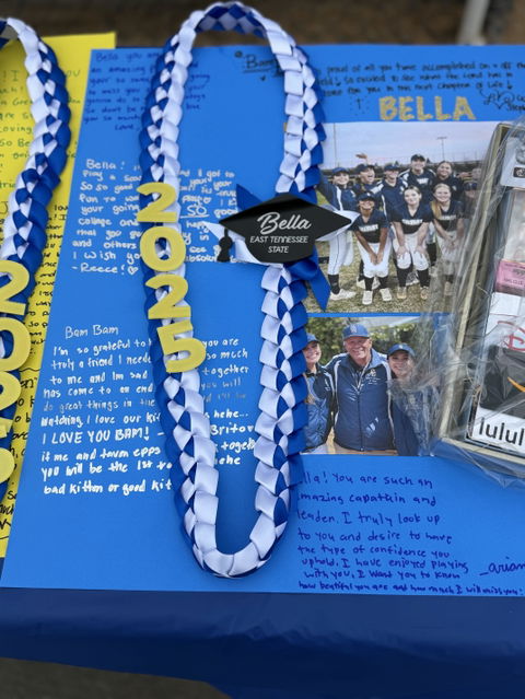 Custom Stole and Ribbon Lei And Acrylic Graduation Cap 2026 - Graduation Lei & Sash Combo