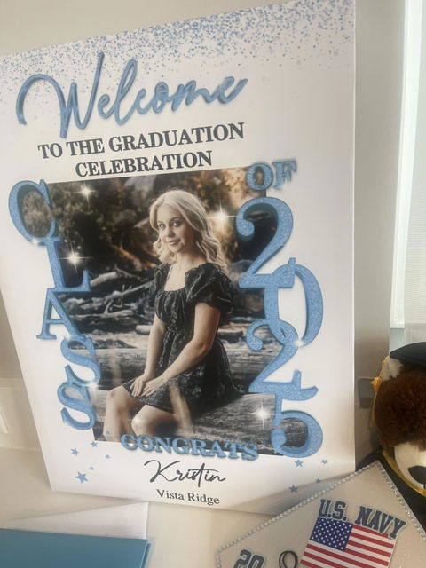 Class Of 2026 - Graduation Party Welcome Sign - Custom Photo Grad Party Sign - Personalized Graduation Decoration