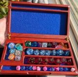 Personalized Hardwood Dice Tray and Vault With Phone/Tablet Stand