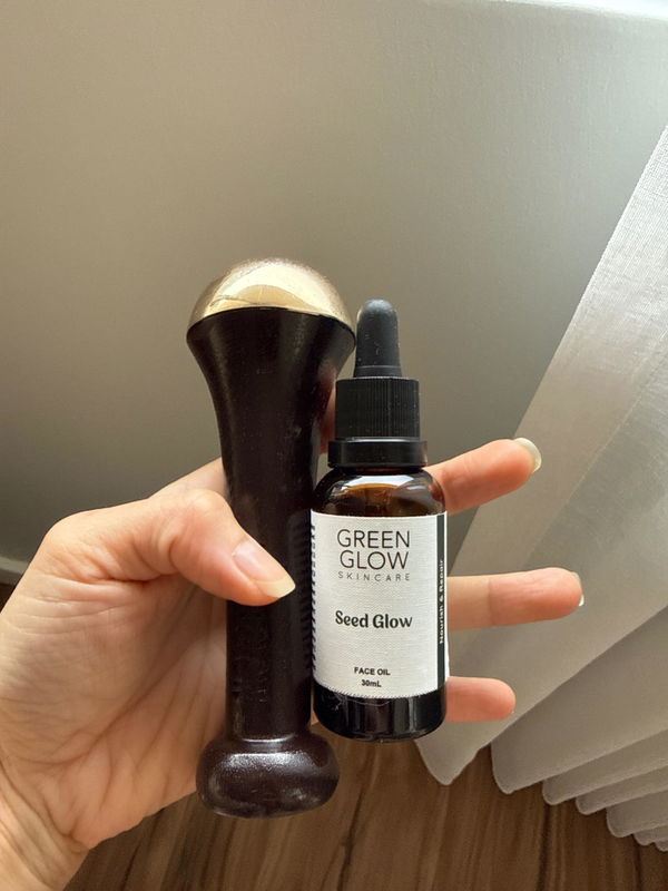Bec's customer photo of the Kansa Wand and Seed Glow