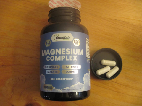 Magnesium Supplement with Glycinate, Citrate, Malate & Oxide (120 Count)