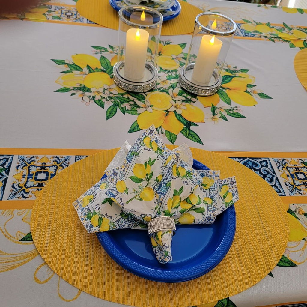 100 Pcs Lemons Paper Napkin 3 Ply