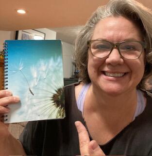 Dandelion Pappus Spiral Notebook - Ruled Line
