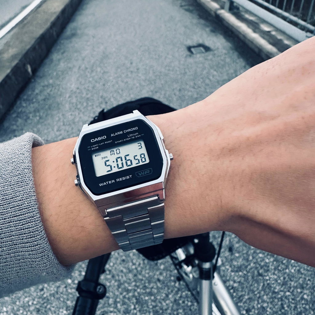 CASIO カシオ A158WEA メンズ 腕時計 日常生活用防水 10年保証