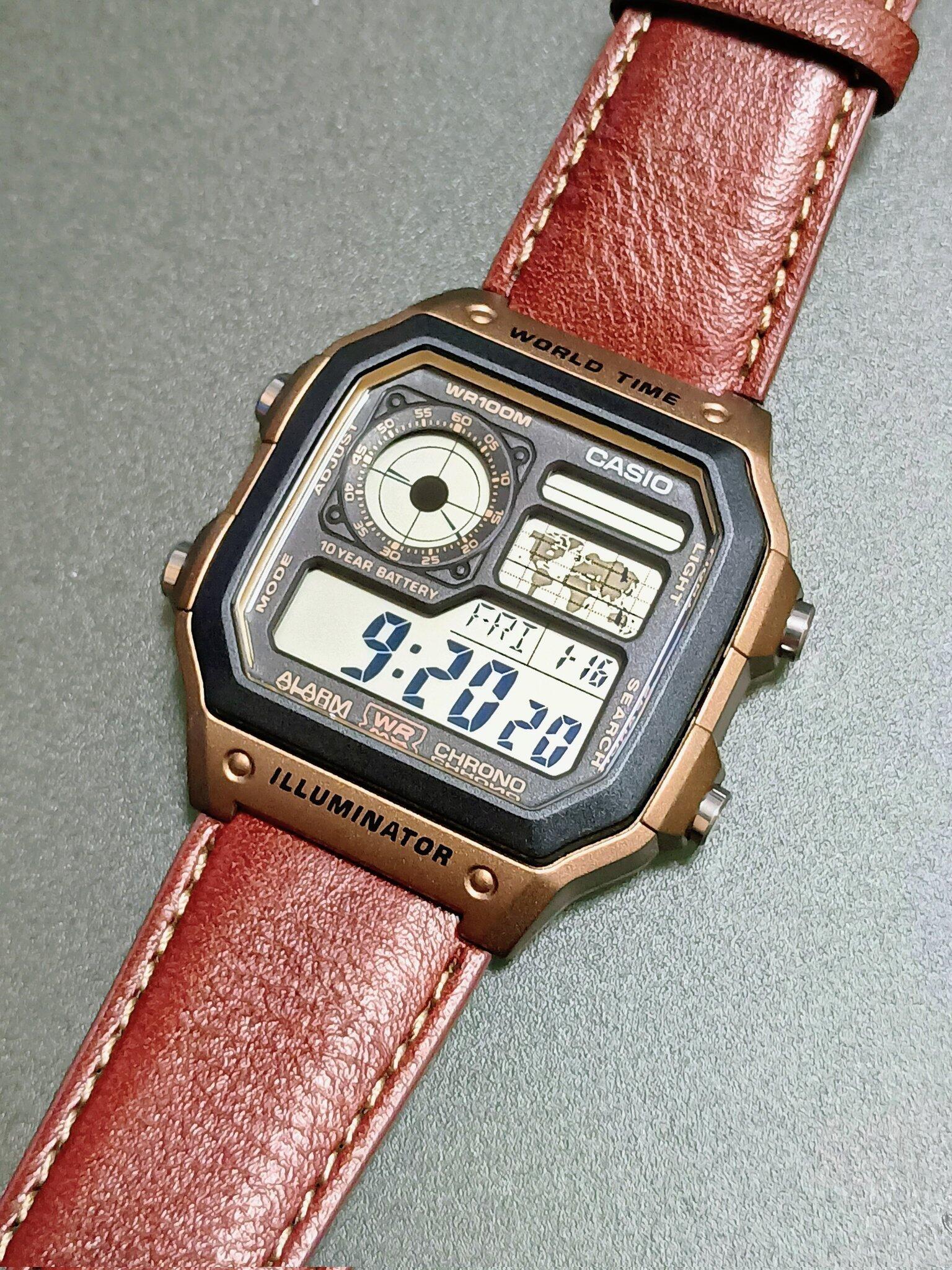 CASIO カシオ AE-1200WHL-5A メンズ 腕時計 10気圧防水 10年保証