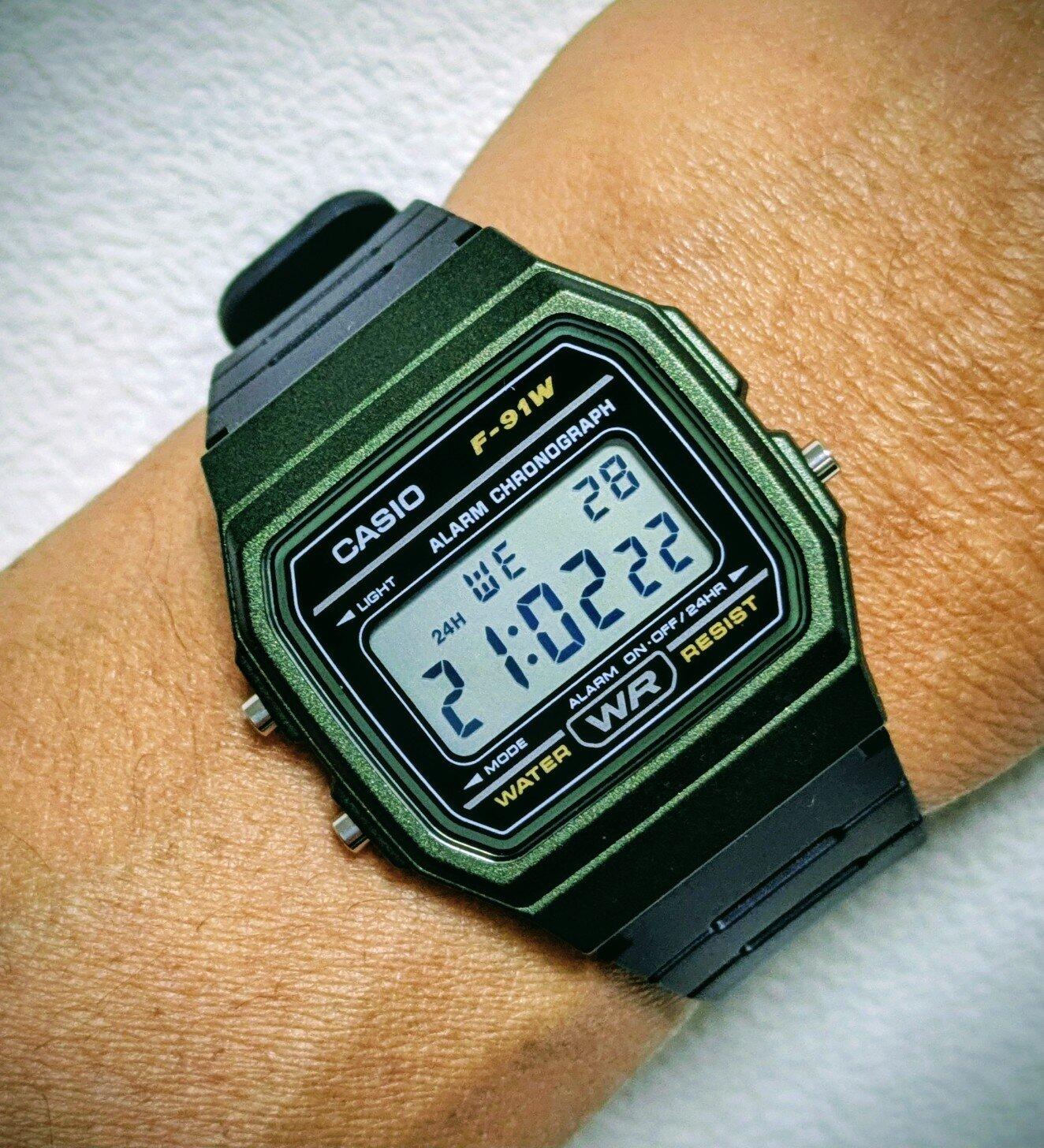 CASIO カシオ F-91WM メンズ 腕時計 日常生活用防水 10年保証