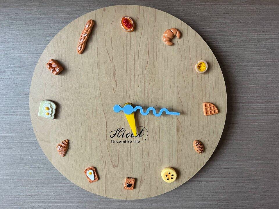 Bakery Themed 3D Analog Silent Wall Clock - Eco-Friendly Kitchen & Dining Decor