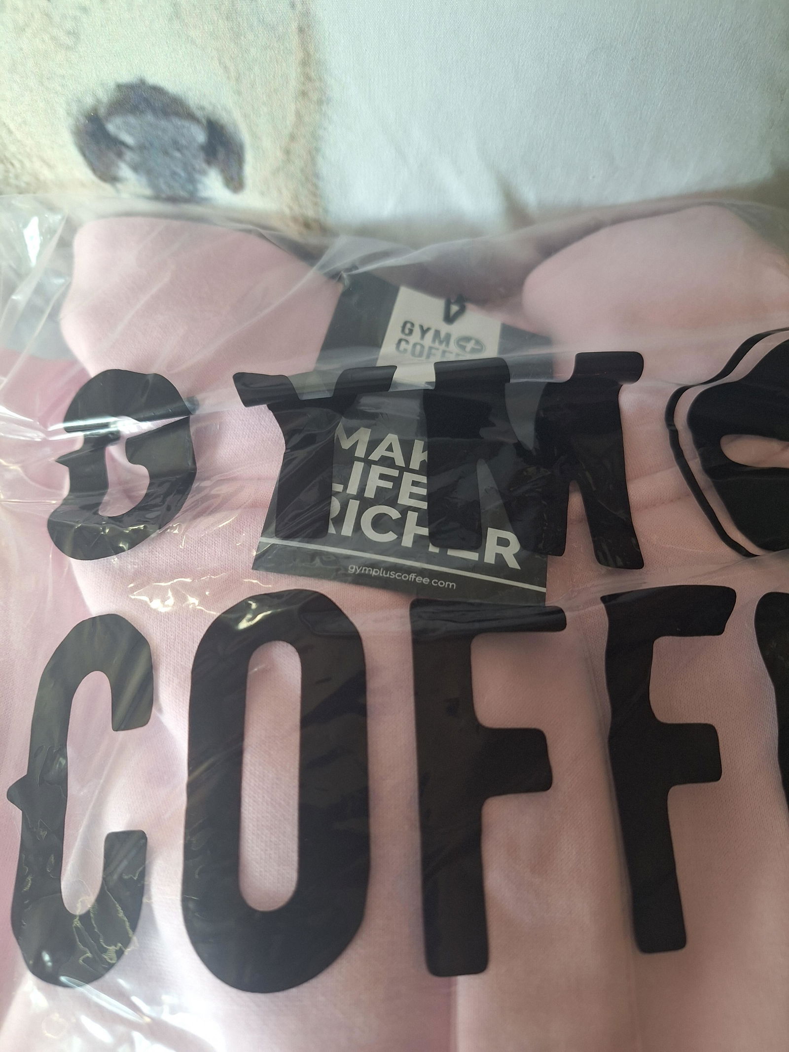 Women's Baby Pink Snap Collar Sweatshirt | Gym+Coffee