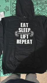 Eat Sleep Lift Repeat Gym Hoodie