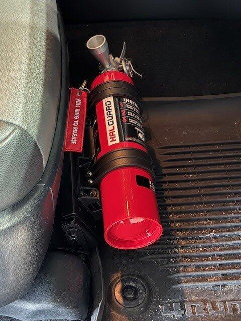Fire Extinguisher Seat Mount - SM01BK