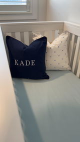 🏷️CLEARANCE SALE | Almost Gone! | Polka Dot Blue and White Cushion Cover 50 cm by 50 cm