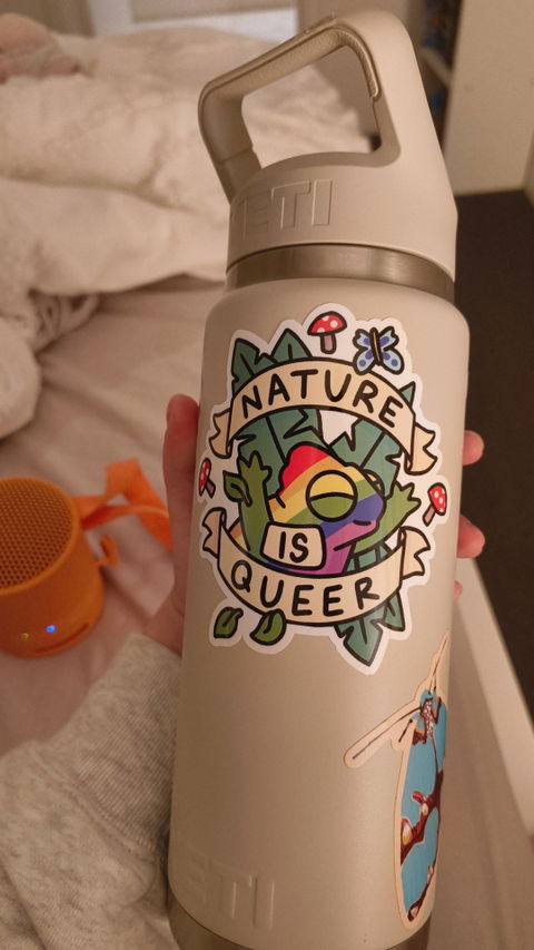 Nature Is Queer Vinyl Sticker