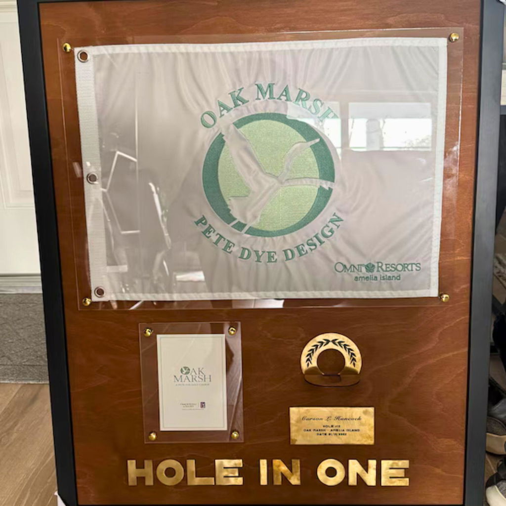 Personalized Hole In One with Flag