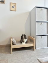 Ensemble lit IKEA - Coussin + Tapis imperméable Velours nid d'abeille beige