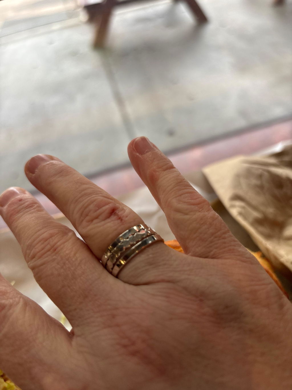 Bead Ring, Sterling Silver