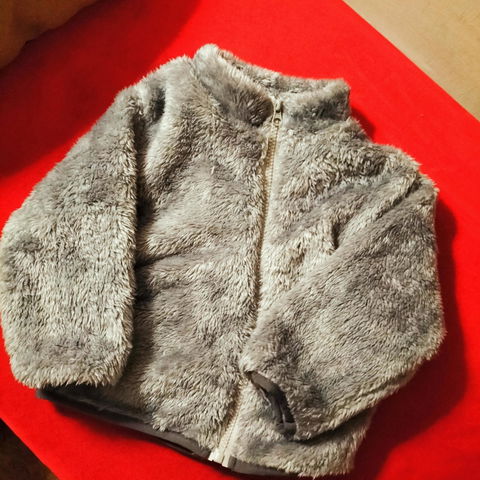 Grey Faux Zipper