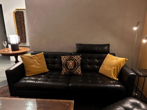 Luxury Black & Gold Baroque Tapestry Pillowcase – Medusa Design